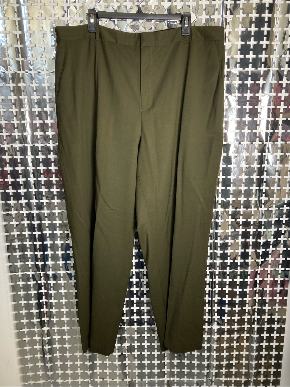 Ralph Lauren Olive Cropped Dress Pants